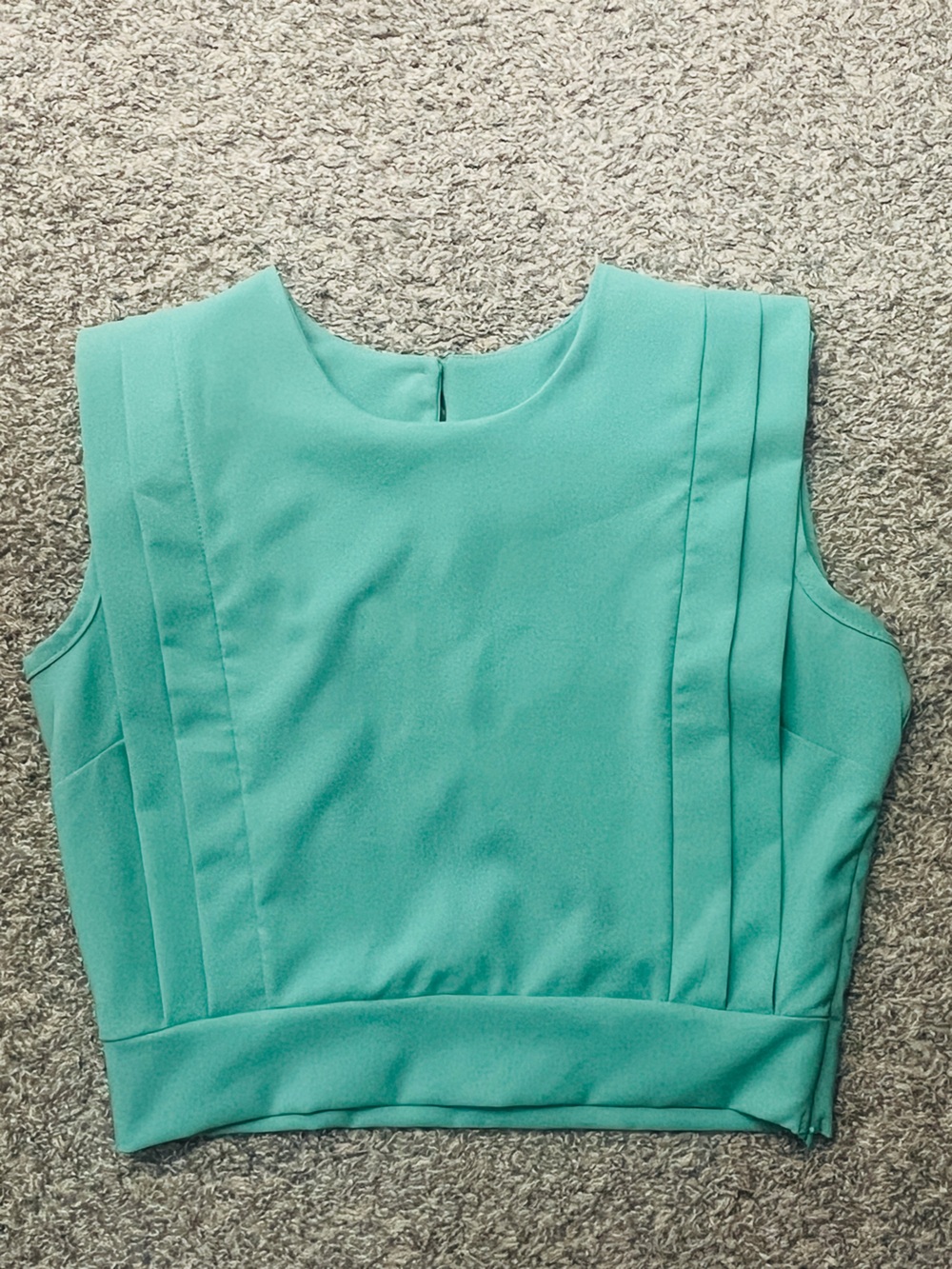 Women’s Pleated Festival Ready Sleeveless Top in Mint Green - Picture 5 of 10